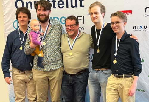 Kultaa Juho, Ronan ja Emile, Mauri, Erik ja Castor